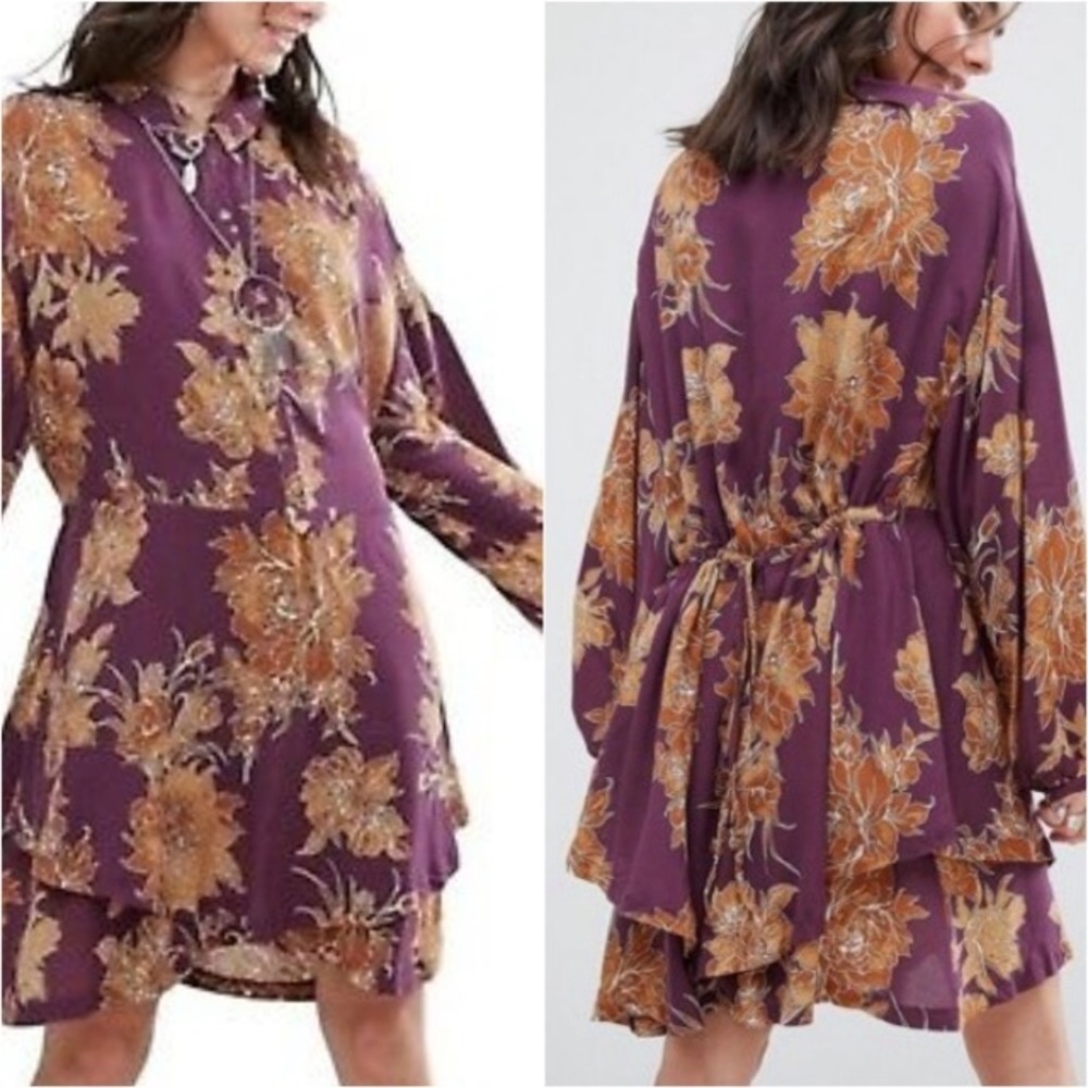 Long sleeve mini dress